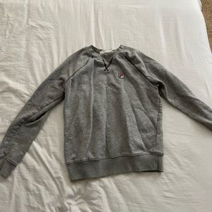 grey fila hoodie